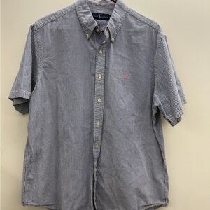 Polo Ralph Lauren Blue and White Striped Shirt
